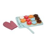 Wooden Baking Tray with Cookies MultiColoured
