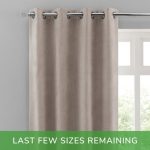 Margot Cream Matt Velour Eyelet Curtains Cream