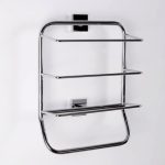 Square Chrome Towel Rack Chrome