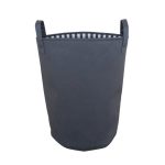Grey Stripe Laundry Bag Grey