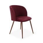 Celia Velvet Dining Chair – Claret Claret