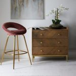 Stella Velvet Bar Stool – Blush Pink Blush