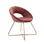 Stella Velvet Dining Chair – Blush Pink Blush