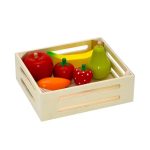 Fruit And Veg Wooden Block Set MultiColoured