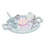 Wooden Tea Set With Tray MultiColoured