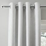 5A Fifth Avenue Tallulah White Blackout Eyelet Curtains White