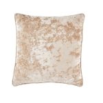 Crushed Velour Champagne Cushion Champagne