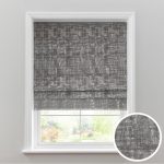 Romano Silver Velour Roman Blind Silver