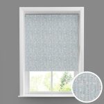 Scandi Geo Duck Egg Blackout Roller Blind Duck Egg (Blue)