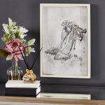 Glam Shoe Framed Picture Silver