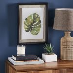 Monstera Leaf Framed Print Green