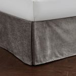 Dorma Lymington Grey Pleated Valance Grey