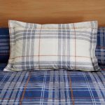 Lennox Check Navy Oxford Pillowcase Navy