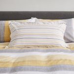 Ellis Ochre Stripe Oxford Pillowcase Ochre