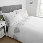 Eliza White Duvet Cover and Pillowcase Set White