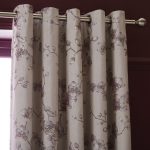 Orchid Plum Jacquard Blackout Eyelet Curtains Purple