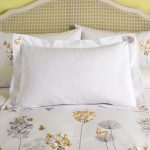 Hydrangea Floral Ochre Oxford Pillowcase Ochre