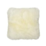 Ivory Sheepskin Cushion Cream