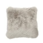 Grey Sheepskin Cushion Grey