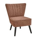 Rocco Cheetah Print Cocktail Chair Natural
