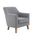 Aiden Chair Grey Check Grey