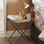 Trixie Mirrored Side Table Silver