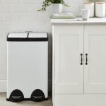 Dunelm 30/30 Litre White Recycling Bin White