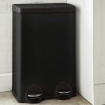 Dunelm 30/30 Matt Black Recycling Bin Black