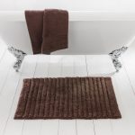 Ribbed Bitter Chocolate Bath Mat Bitter Chocolate (Brown)