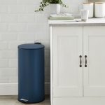 Contemporary Navy 30 Litre Pedal Bin Navy