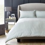 Hotel 270 Thread Count Luxury Jacquard 100% Cotton Silver Duvet Cover and Pillowcase Set Silver
