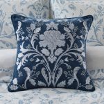 Dorma Remington 100% Cotton Velvet Cushion Blue
