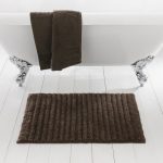 Ribbed Chestnut Bath Mat Chestnut (Brown)