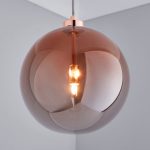Tanner 1 Light Copper Ceiling Fitting Copper
