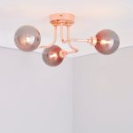 Tanner 3 Light Copper Ceiling Fitting Copper