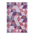 Geo Modern Triangle Blush Rug Blush (Pink)