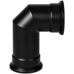 Angled Black Stove Pipe Black