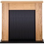 New England Stove Fireplace in Oak Oak (Brown)