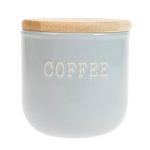 Embossed Grey Coffee Canister Grey
