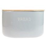 Embossed Grey Bread Bin Grey