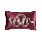 Deco Snake Aubergine Cushion Aubergine