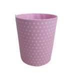 Pink Polka Dot Bin Pink