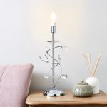 Tally Chrome Table Lamp Base Chrome