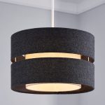 Frea Lennox Herringbone 30cm Charcoal Shade Charcoal (Grey)