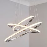Cali Integrated LED 3 Hoop Chrome Ceiling Fitting Chrome