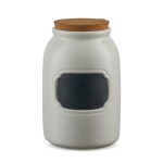 Chalkboard Cream Large Kitchen Canister Cream