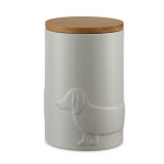 Sausage Dog Large Kitchen Canister Cream