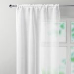 Glitz White Slot Top Single Voile Panel White
