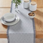 Oslo Grey Table Runner Grey