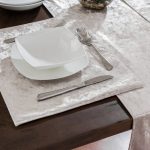 Crushed Velour Gold Placemat Gold